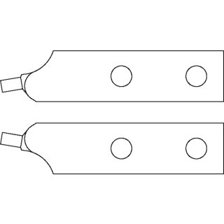 Gedore Ersatzspitzen-Paar, gewinkelt, d 3,5 mm