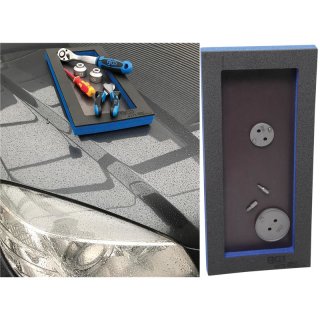 BGS technic Werkstattwageneinlage 1/3: Ablagefach mit magnetischer Bodenplatte | 129 x 348 x 14 mm