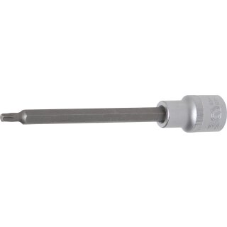 BGS technic Bit-Einsatz | Länge 140 mm | Antrieb Innenvierkant 12,5 mm (1/2") | T-Profil (für Torx) T27