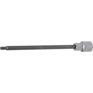 BGS technic Bit-Einsatz | Länge 200 mm | Antrieb Innenvierkant 12,5 mm (1/2") | Innenvielzahn (für XZN) M6