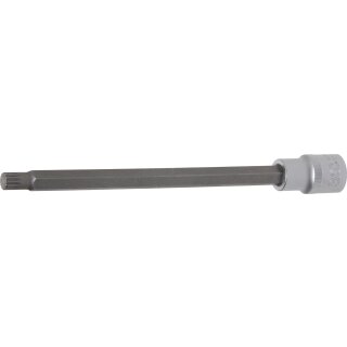 BGS technic Bit-Einsatz | Länge 200 mm | Antrieb Innenvierkant 12,5 mm (1/2") | Innenvielzahn (für XZN) M9
