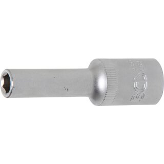 BGS technic Steckschlüssel-Einsatz Sechskant, tief | Antrieb Innenvierkant 12,5 mm (1/2") | SW 8 mm