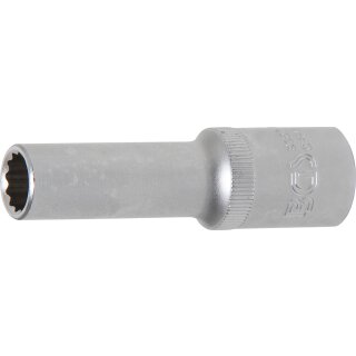 BGS technic Steckschlüssel-Einsatz Zwölfkant, tief | Antrieb Innenvierkant 12,5 mm (1/2") | SW 11 mm