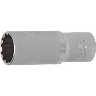 BGS technic Steckschlüssel-Einsatz Zwölfkant, tief | Antrieb Innenvierkant 12,5 mm (1/2") | SW 21 mm