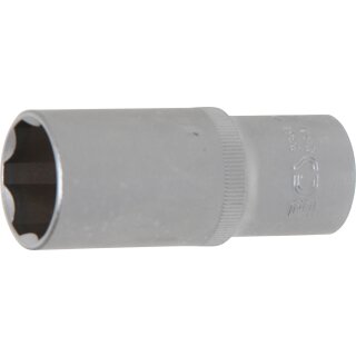BGS technic Steckschlüssel-Einsatz Super Lock, tief | Antrieb Innenvierkant 12,5 mm (1/2") | SW 24 mm