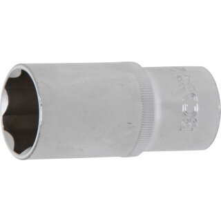 BGS technic Steckschlüssel-Einsatz Super Lock, tief | Antrieb Innenvierkant 12,5 mm (1/2") | SW 27 mm