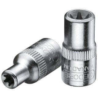 Gedore Steckschlüsseleinsatz 1/4" Außen-TORX E6