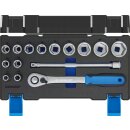 Gedore Steckschlüssel-Satz 1/2" 15-tlg 6-kant 10-32 mm