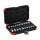Gedore red Steckschl.Satz 1/2 TX 20tlg