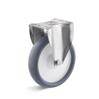 TORWEGGE-0025004 Edelstahl-Bockrolle mit Thermoplastrad  B-IV-TPBK-100-K Ø 100mm