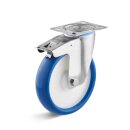 TORWEGGE-0024994 Edelstahl-Lenkrolle mit Doppelstopp und...
