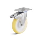 TORWEGGE-0034027 Edelstahl-Lenkrolle mit Doppelstopp und...