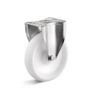 TORWEGGE-0027479 Edelstahl-Bockrolle mit Polypropylenrad  B-IV-PPBL-200-K Ø 200mm