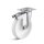 TORWEGGE-0025015 Edelstahl-Lenkrolle mit Doppelstopp und Polypropylenrad  L-IV-PPBL-125-K-3-DSN Ø 125mm