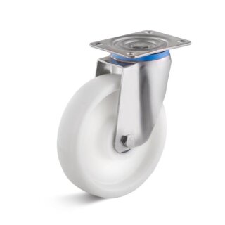 TORWEGGE-0029857 Edelstahl-Lenkrolle mit Polyamidrad  L-MV-PAM-150-K-3 Ø 150mm