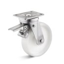 TORWEGGE-0033872 Edelstahl-Lenkrolle mit Doppelstopp und...
