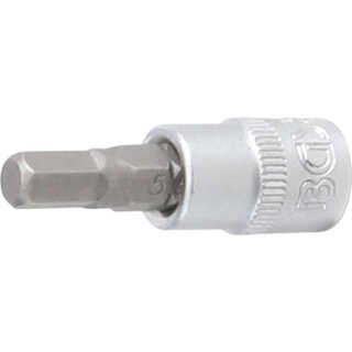 BGS technic Bit-Einsatz | Antrieb Innenvierkant 6,3 mm (1/4") | Innensechskant 5,5 mm