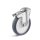 TORWEGGE-0030143 Edelstahl-Lenkrolle mit Doppelstopp und Thermoplastrad  L-IV-TPBK-100-K-1-DSN Ø 100mm