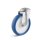 TORWEGGE-0030129 Edelstahl-Lenkrolle mit Polyurethanrad  L-IV-PUBK-125-K-1 Ø 125mm