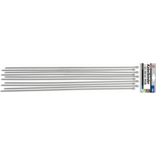 Kraftmann Kabelbinder-Sortiment | weiß | 8,0 x 800 mm | 10-tlg.