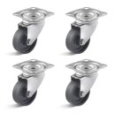TORWEGGE-0039085 4er Set Apparate-Lenkrolle Edelstahl...