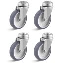 TORWEGGE-0029316 4er Set Apparate-Lenkrolle Edelstahl...