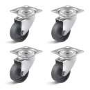 TORWEGGE-0037707 4er Set Apparate-Lenkrolle Edelstahl...