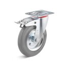 TORWEGGE-0029355 Vollgummi-Lenkrolle mit Doppelstopp...