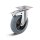 TORWEGGE-0029368 Vollgummi-Lenkrolle mit Doppelstopp L-IS-SGK-125-R-3-DSN-grau Ø 125mm