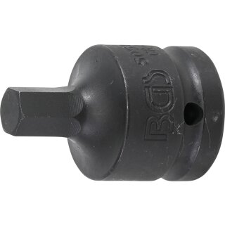 BGS technic Kraft-Bit-Einsatz | Antrieb Innenvierkant 20 mm (3/4") | Innensechskant 12 mm