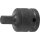 BGS technic Kraft-Bit-Einsatz | Antrieb Innenvierkant 20 mm (3/4") | Innensechskant 12 mm