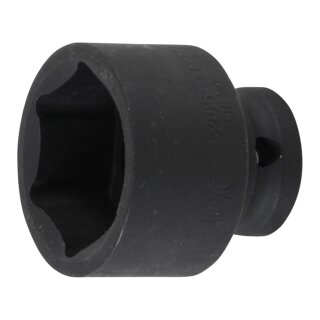 BGS technic Kraft-Steckschlüssel-Einsatz Sechskant | Antrieb Innenvierkant 12,5 mm (1/2") | SW 33 mm