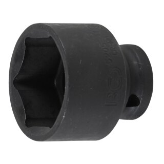 BGS technic Kraft-Steckschlüssel-Einsatz Sechskant | Antrieb Innenvierkant 12,5 mm (1/2") | SW 34 mm