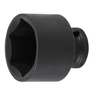 BGS technic Kraft-Steckschlüssel-Einsatz Sechskant | Antrieb Innenvierkant 12,5 mm (1/2") | SW 36 mm