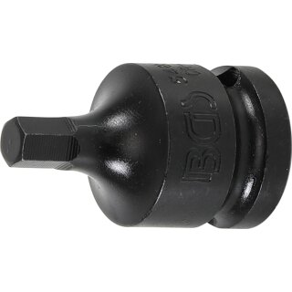 BGS technic Kraft-Bit-Einsatz | Antrieb Innenvierkant 12,5 mm (1/2") | Innensechskant 7 mm