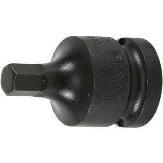 BGS technic Kraft-Bit-Einsatz | Antrieb Innenvierkant 12,5 mm (1/2") | Innensechskant 8 mm