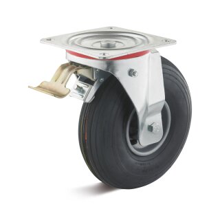 TORWEGGE-0018610 Lenkrolle mit Doppelstopp und Luftrad L-IP-LRS1-260-R-3-DSV Ø 260mm