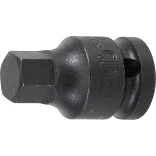 BGS technic Kraft-Bit-Einsatz | Antrieb Innenvierkant 12,5 mm (1/2") | Innensechskant 14 mm