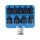 BGS technic Kraft-Bit-Einsatz-Satz | Antrieb Innenvierkant 12,5 mm (1/2") | T-Profil (für Torx) T20 - T70 | 9-tlg.