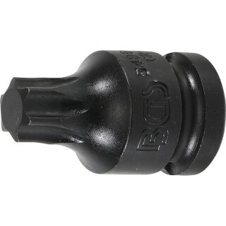 BGS technic Kraft-Bit-Einsatz | Antrieb Innenvierkant 12,5 mm (1/2") | T-Profil (für Torx) T60