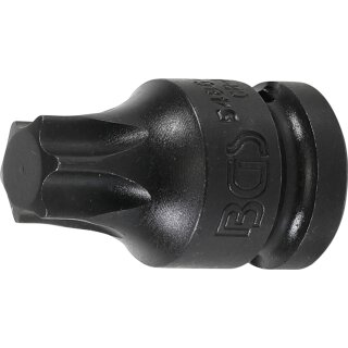 BGS technic Kraft-Bit-Einsatz | Antrieb Innenvierkant 12,5 mm (1/2") | T-Profil (für Torx) T70