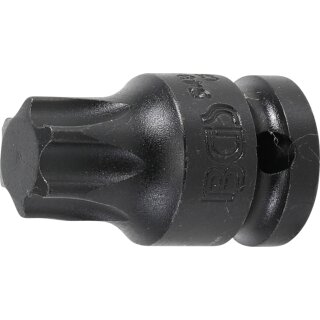 BGS technic Kraft-Bit-Einsatz | Antrieb Innenvierkant 12,5 mm (1/2") | T-Profil (für Torx) T80