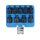 BGS technic Kraft-Bit-Einsatz-Satz | Antrieb Innenvierkant 12,5 mm (1/2") | Innenvielzahn (für XZN) M4 - M16 | 9-tlg.