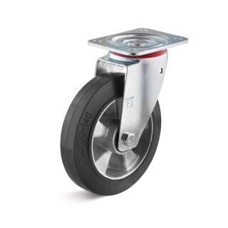 TORWEGGE-0023359 Elastik-Vollgummi-Lenkrolle L-IM-EGA-250-K-3 Ø 250mm