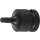 BGS technic Kraft-Bit-Einsatz | Antrieb Innenvierkant 12,5 mm (1/2") | Innenvielzahn (für XZN) M6