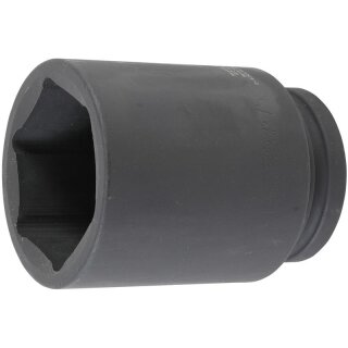 BGS technic Kraft-Steckschlüssel-Einsatz Sechskant, tief | Antrieb Innenvierkant 25 mm (1") | SW 75 mm