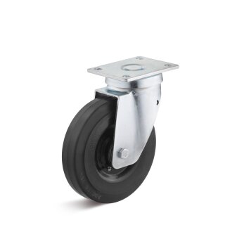 TORWEGGE-0018972 Schwerlast Elastik-Vollgummi-Lenkrolle L-IH-EGS-250-K-3 Ø 250mm