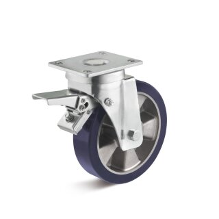 TORWEGGE-0018967 Schwerlast Elastik-Polyurethan-Lenkrolle mit Doppelstopp  L-IH-EPUA-200-K-3-DSV Ø 200mm