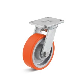 TORWEGGE-0017941 Schwerlast Polyurethan-Lenkrolle  L-HL-PUZG-080-K-3 Ø 80mm