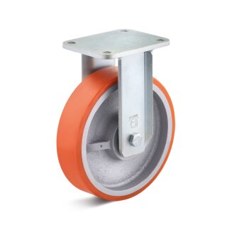 TORWEGGE-0010132 Schwerlast Polyurethan-Bockrolle  B-HB-PUZG-125-K Ø 125mm